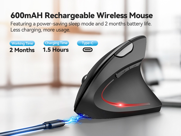 bluetooth ergonomic mouse
