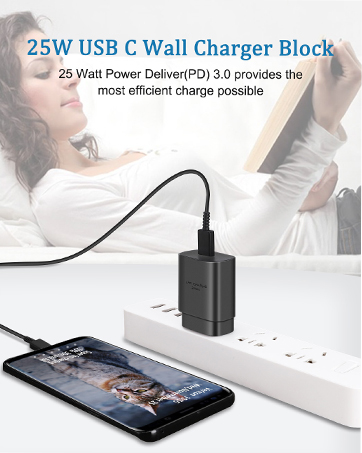 super fast charger type c samsung usb c charger fast charging block android phone charger cable
