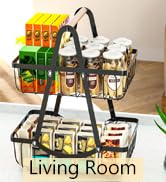 tiered fruit basket for countertop