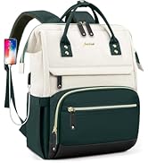 Laptop Backpack Women Work Bag: 15.6 inch Work Bookbag with USB Charging Port Large Travel Backpa...