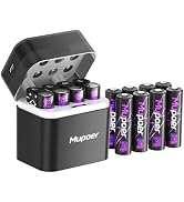 Mupoer Rechargeable AA Batteries Lithium for Xbox Controller 6000mWh,8Pack Xbox Controller Batter...