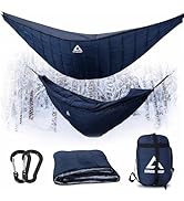 CROSSHIP Hammock Underquilt for Camping Hammock, Full Length Camping Quilt for Lightweight Soft W...