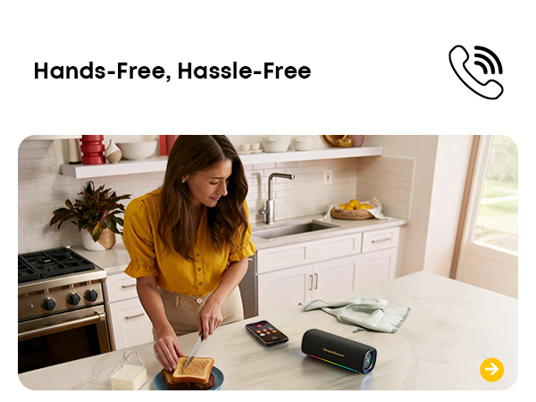 Wireless Bluetooth speaker with microphone