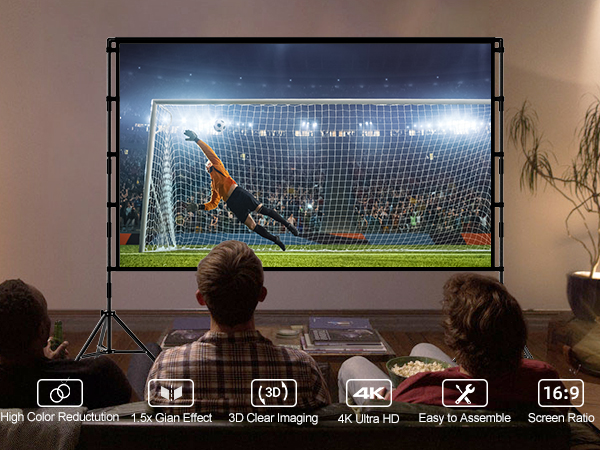 Projector Screen with Stand