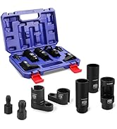 WORKPRO 7PCS O2 Oxygen Sensor Socket, Automotive 3/8