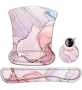 AIMSA Ergonomic Keyboard Wrist Rest and Mouse Pad with Wrist Support Set, Memory Foam Non-Slip Ru...