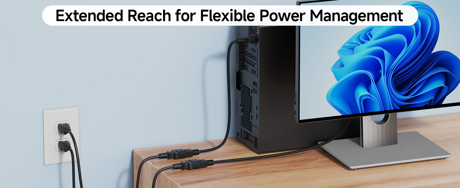 18awg c13 to c14 power cable for data centers and servers