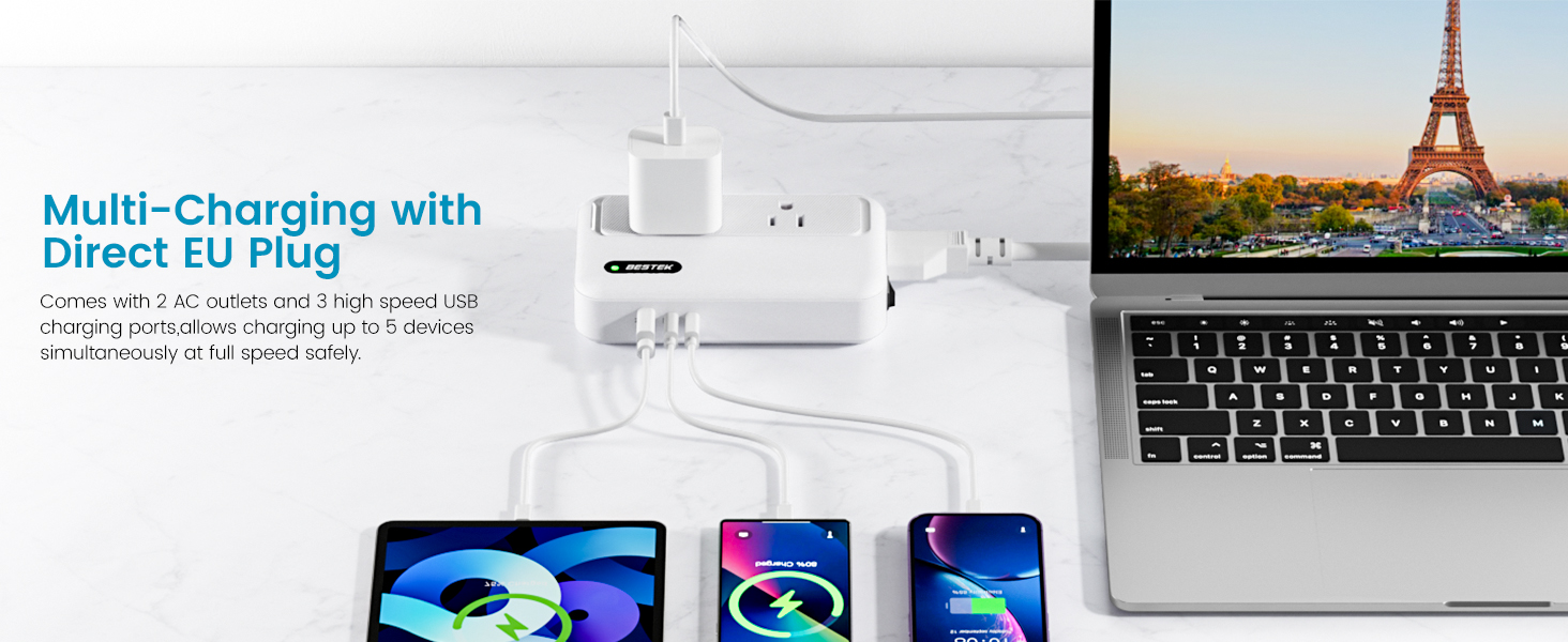 Multi-Charging with Direct EU Plug