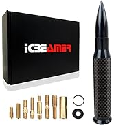 ICBEAMER 50 Cal Carbon Fiber Bullet Antenna Replacement [Color:Matte Black], Universal Fit Truck ...