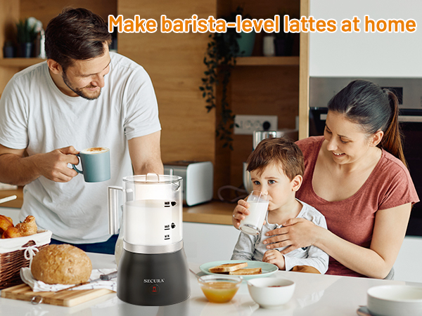 secura detachable milk frother