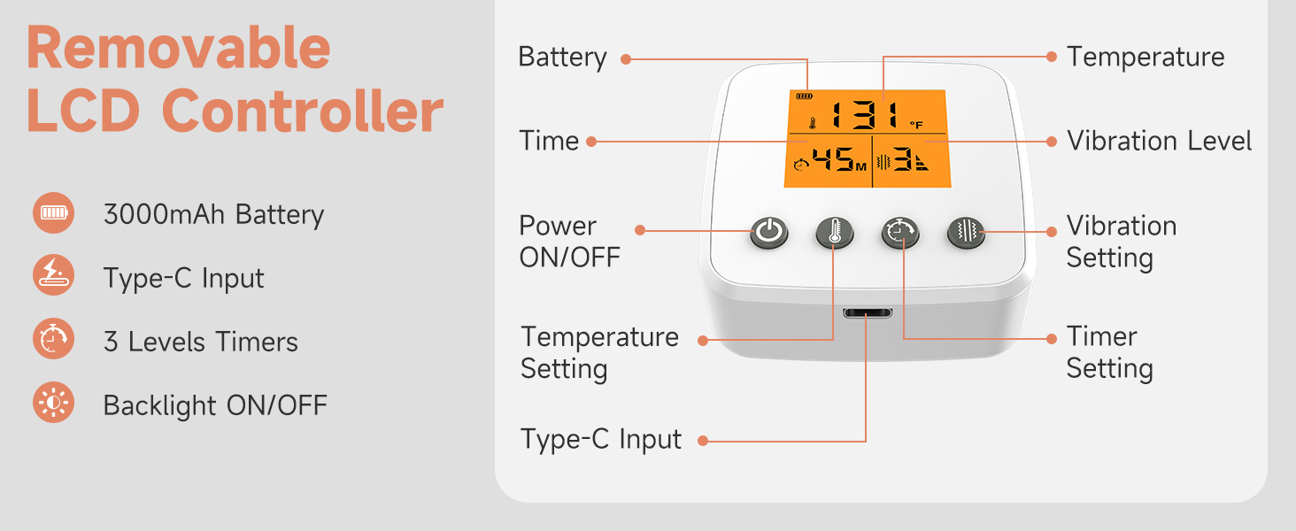 cordless elbow massager with heating