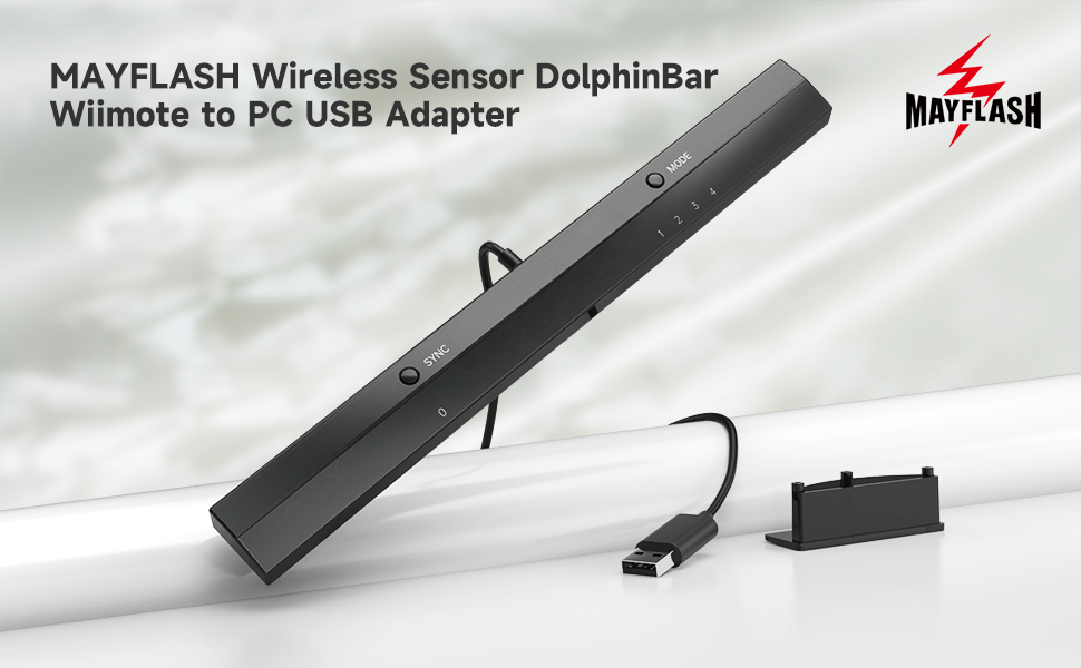 MAYFLASH W010 Wireless Sensor Dolphinbar for PC USB Wii Remote Adapter Used on PC Windows