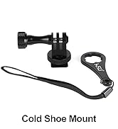 HSU Aluminum Cold Shoe Mount Adapter, 1/4-20 Screw Hole Tripod Mount Adapter for GoPro