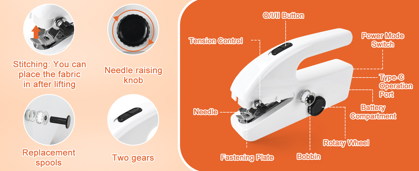 Mini Handheld Sewing Machine