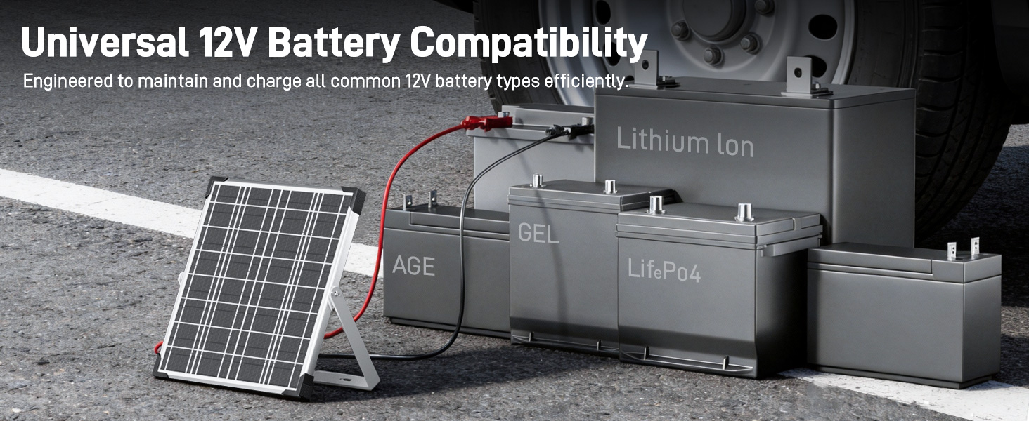 12 v solar panel battery charger