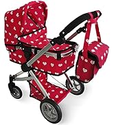 Convertible Combo Baby Doll Stroller for 2 Year Old Girls &amp; Up | Play Toy Baby Stroller for Dolls...
