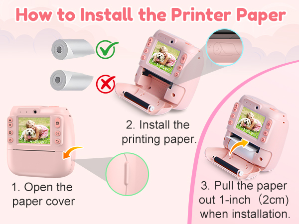 camera for kids instant print