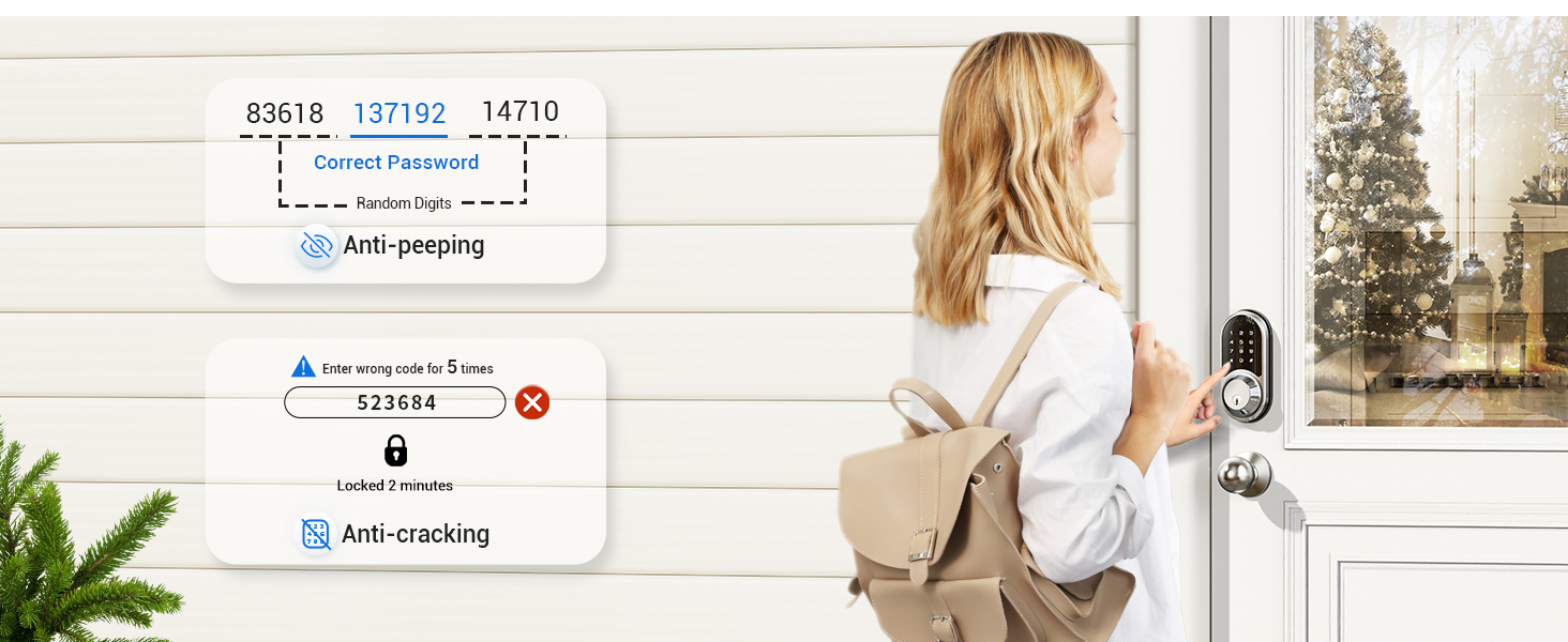 front door lock set keyless entry