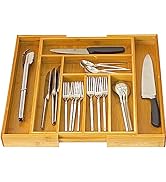 HOME IT Expandable Cutlery Drawer Organizer, utensil organizer Flatware Drawer Dividers, Kitchen ...