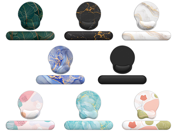 Keyboard wrist rest and mouse pad