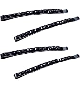 4Pcs Black Rhinestone Barrettes, Shiny Hair Pin, Crystal Diamond Bobby Pin, Hairpin, Sparkly Hair...