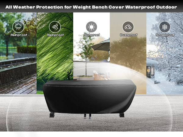 All Weather Protection for Weight Bench Cover Waterproof Outdoor