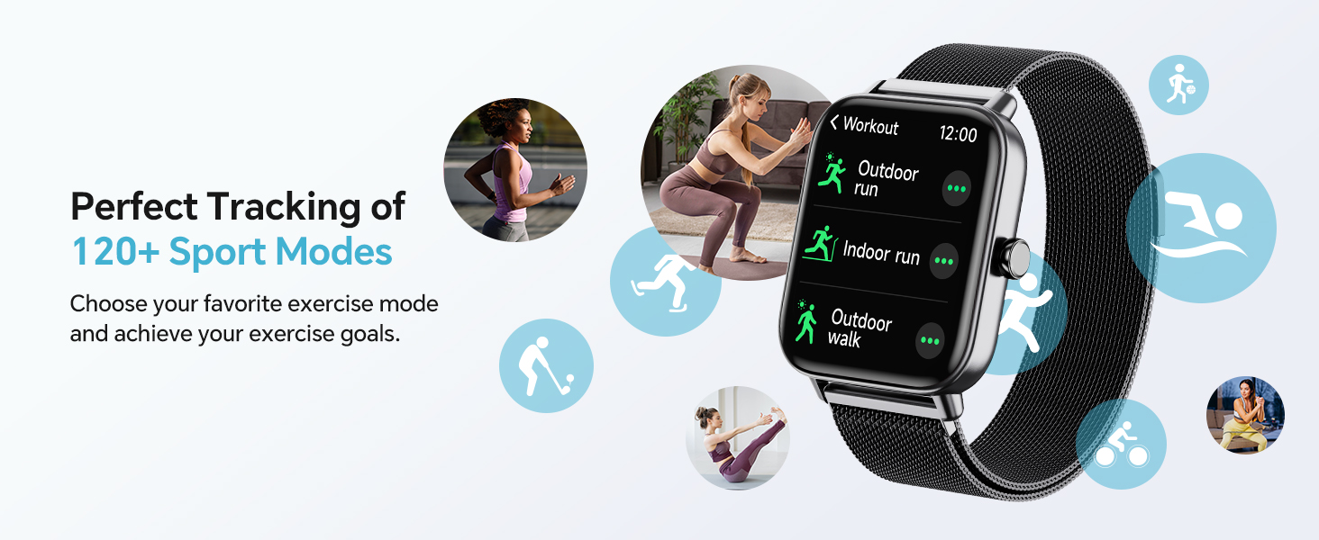 120+ sport modes fitness watches for women