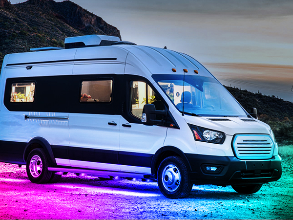 4Pcs Aluminum Underglow Neon Accent Strip Lights 396 LEDs Dream Color