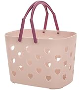 Yjcnelcr Shower Caddy Storage Basket With Handle,Portable Plastic Bathroom and Kitchen Storage To...