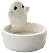 Cute Cartoon Candle Holder,White Handmade Ceramic Candlestick,Tea Light Holders (Ghost)