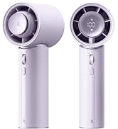 JISULIFE Handheld Fan Pro1 Mini - Refined Utility: Elite PU Leather, 30 Hour Cooling Power, Aroma...