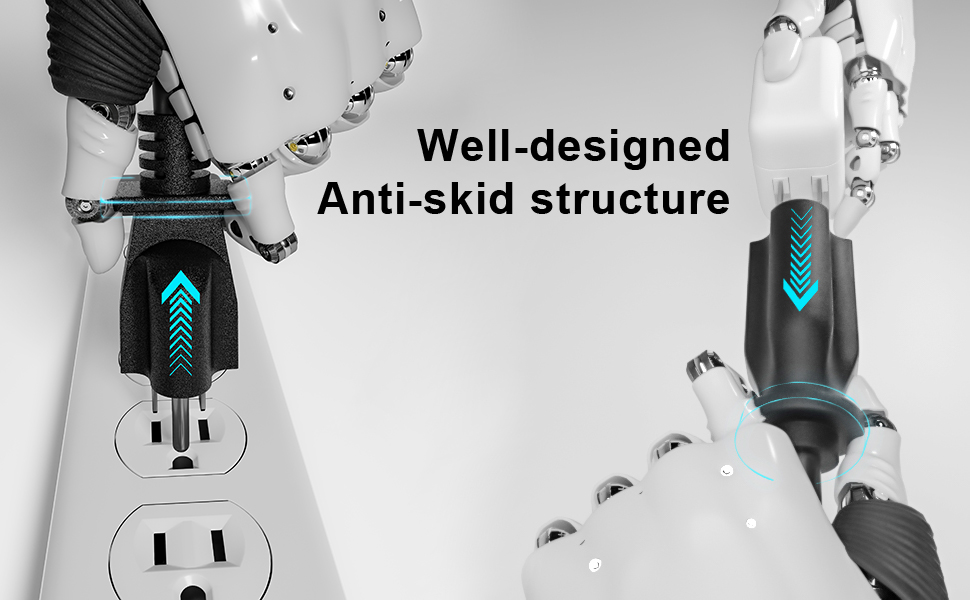 black extension cord