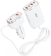 6 Multi Ports USB C Car Charger, 103W Fast Car Charger Adapter, PD 45W Compatible with iPhone14/G...