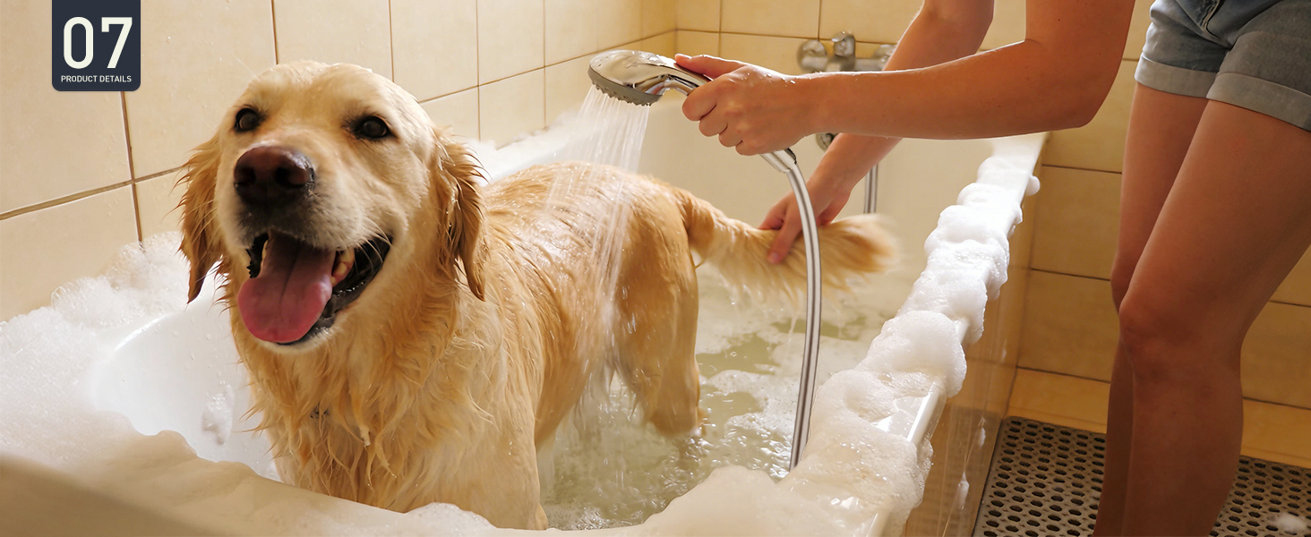dog shower hose