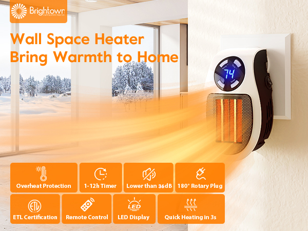 plug in heater wall outlet heater wall plug heater small heater mini heater space heater bathroom