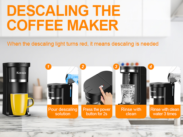 DESCALING THE COFFEE MAKER