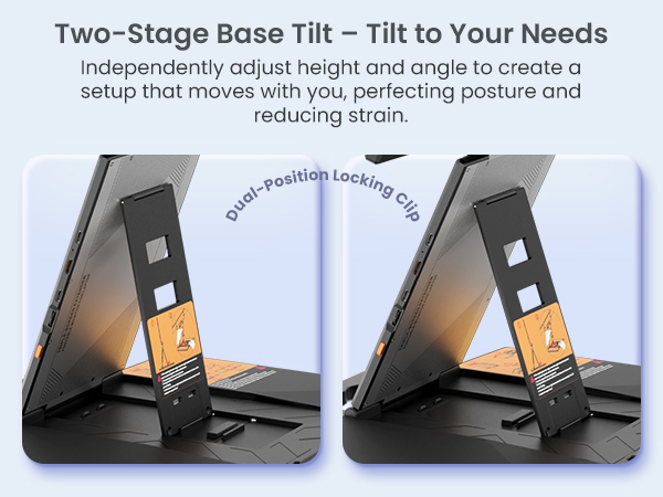 Two-Stage Base Tilt - Tilt to Your Needs