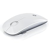 RAPIQUE R306 Pro Wireless Mouse, Dual Bluetooth & 2.4G, Type-C Rechargeable, Silent Click, Slim S...