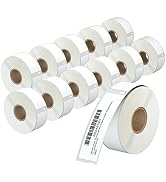 Anylabel Compatible 1-1/8" x 3-1/2" Direct Thermal Labels Replacement for DYMO 30252 Barcodes Add...