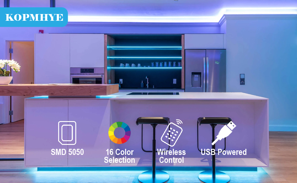 10ft color changing strip for background lighting