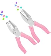 UCEC Heart+Star Hole Punchers, Hole Puncher Single, Handheld Paper Hole Punches, 1/4" Heart Star ...