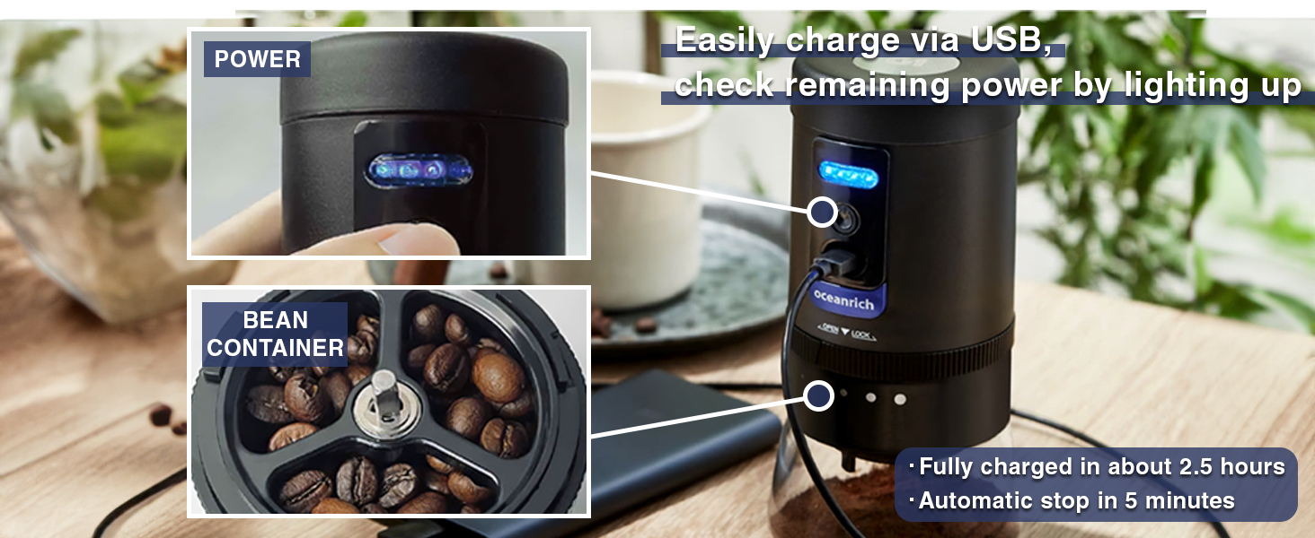 oceanrich automatic coffee mill