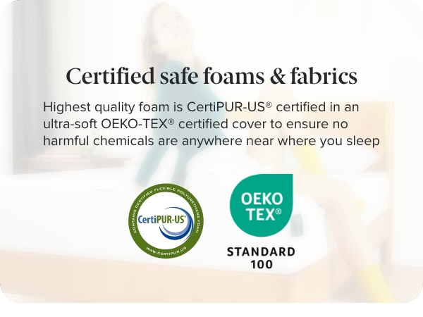 certified safe foams &amp; fabrics