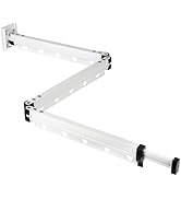 Domigard Clothes Drying Rack, Upgrade 3-Fold Wall Mounted Drying Rack Clothing, Laundry Space Sav...