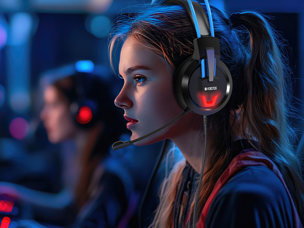 girl and woman gamer headset