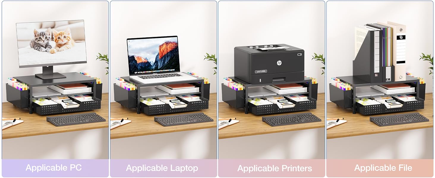 monitor stand for desk organizers and accessories computer stand riser office organization desktop
