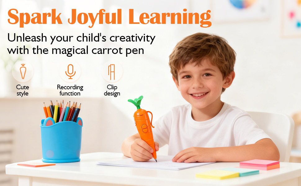 2PCS Carrot Recorder Pen