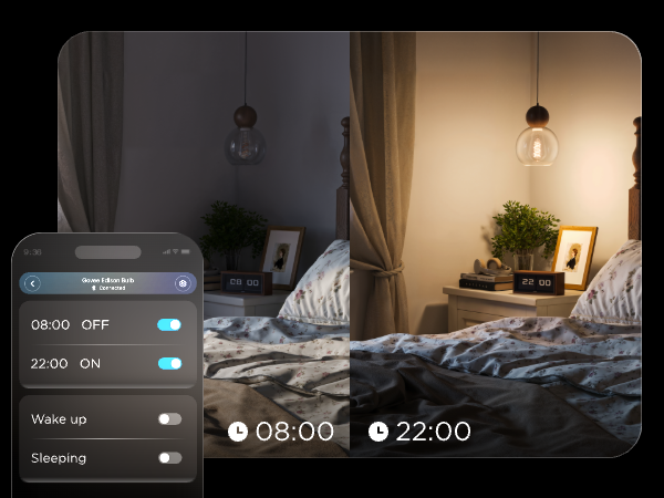 Govee smart edison bulbs ST19 timer