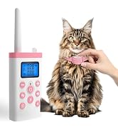 Lightest Cat Shock Collar with Remote, Auto Anti Meow &amp; Beep &amp; Vibrate &amp; Shock 4 Modes, Cat Train...