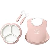 BabyBjörn Mealtime Set, 4 pc, Powder Pink